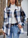 Elodie Plaid Button Front Overshirt Jacket - view 2