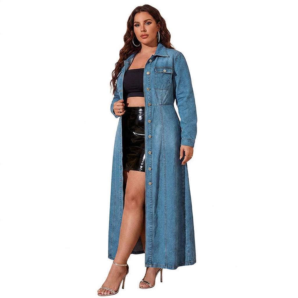 Wanda Denim Cardigan Dress