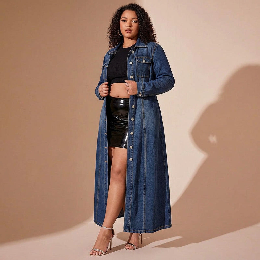 Wanda Denim Cardigan Dress