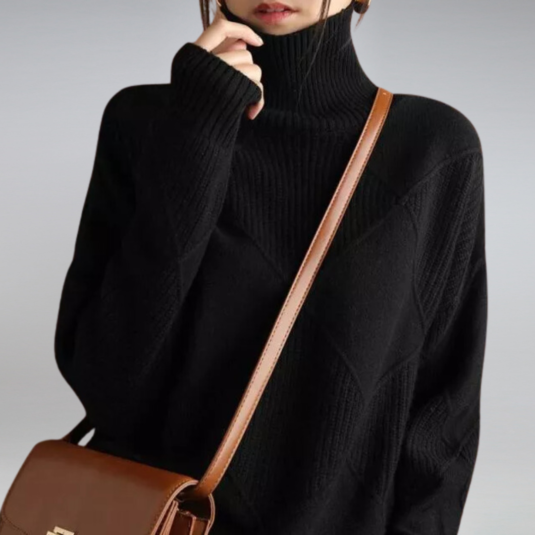 Penelope Women's Cashmere Turtleneck Sweater