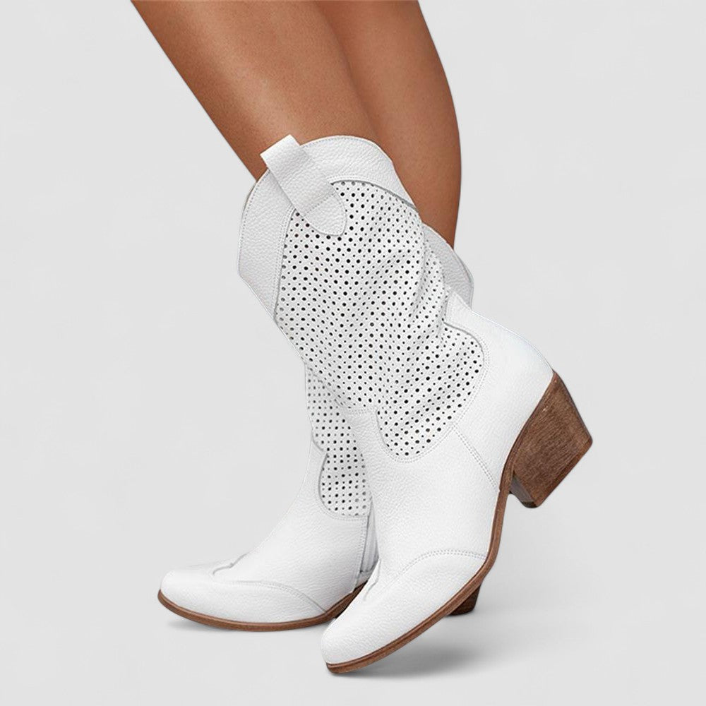 Rachel | Cushioned Western Ankle Boots with Gel Sole for Women