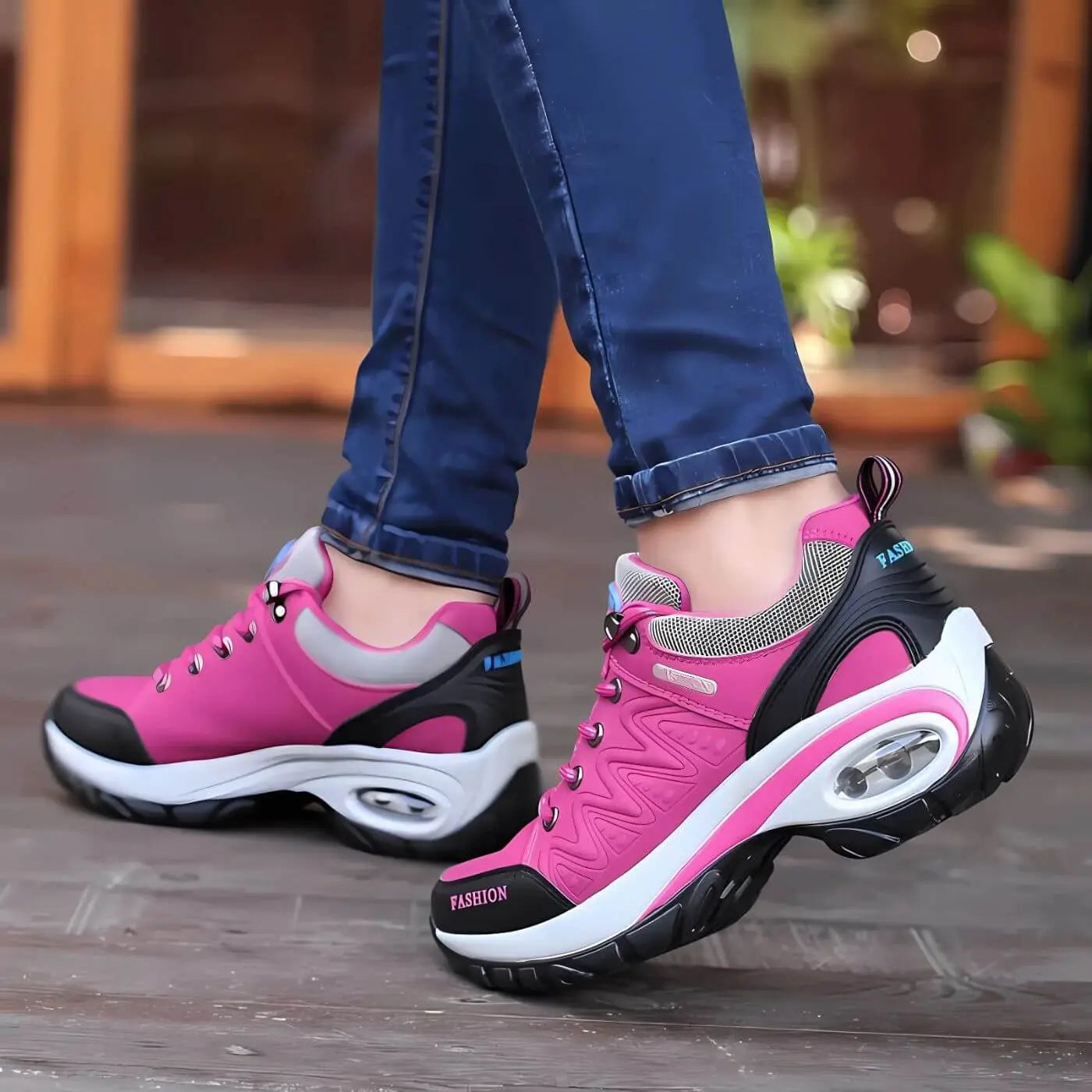 Alma Cushioned Sole Walking Shoes - view 2