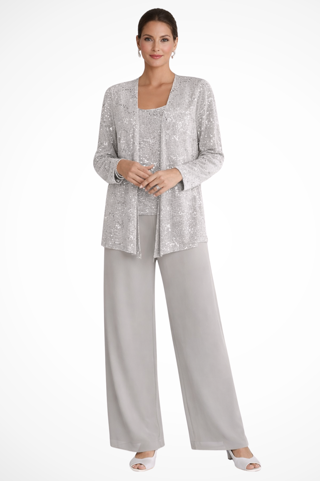 Elysia Women's Evening Set | Three-Piece Flowing Design for Formal Occasions