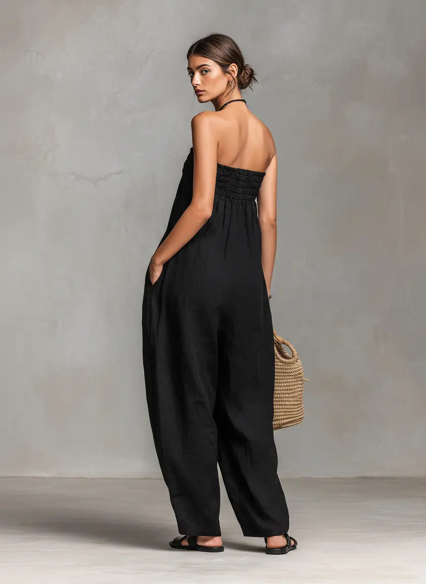 Vada Strapless Wide-Leg Jumpsuit - view 2