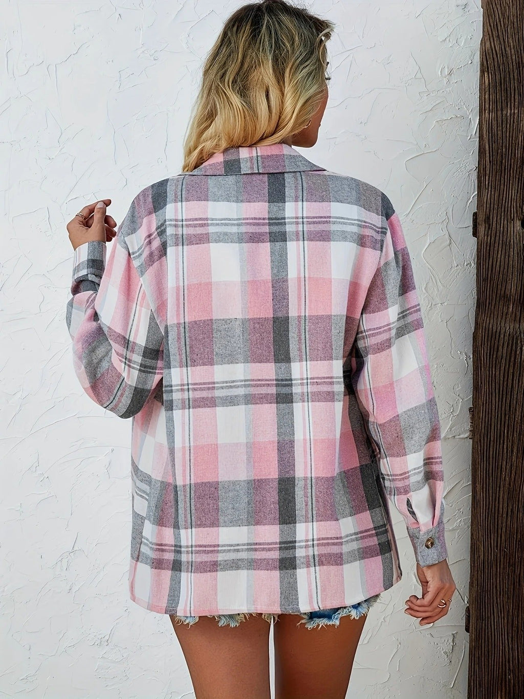 Opal | Steadfast Oversized Plaid Flannel Shirt for Women
