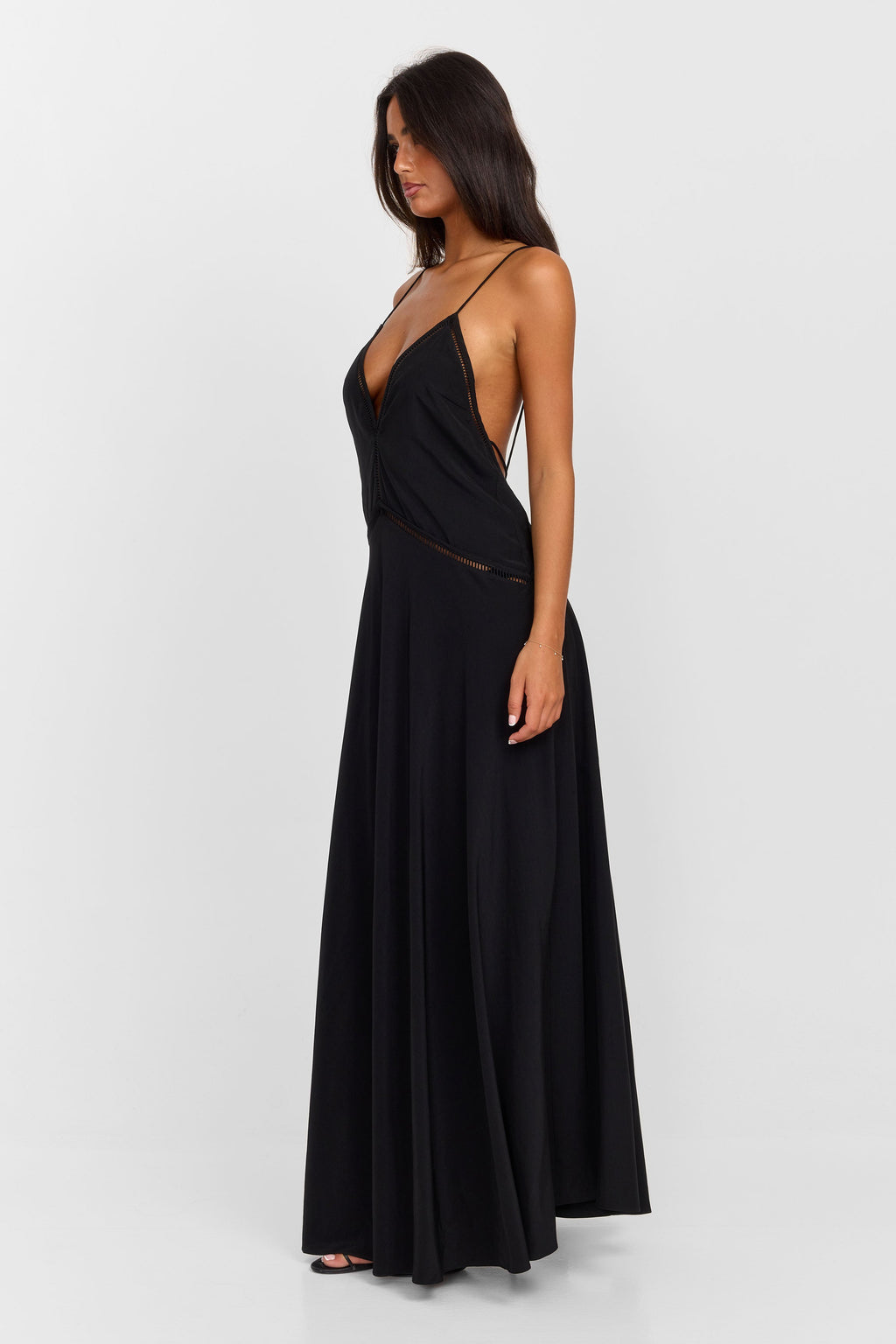 Rhiannon Lace Trim Tiered Maxi Dress - view 3