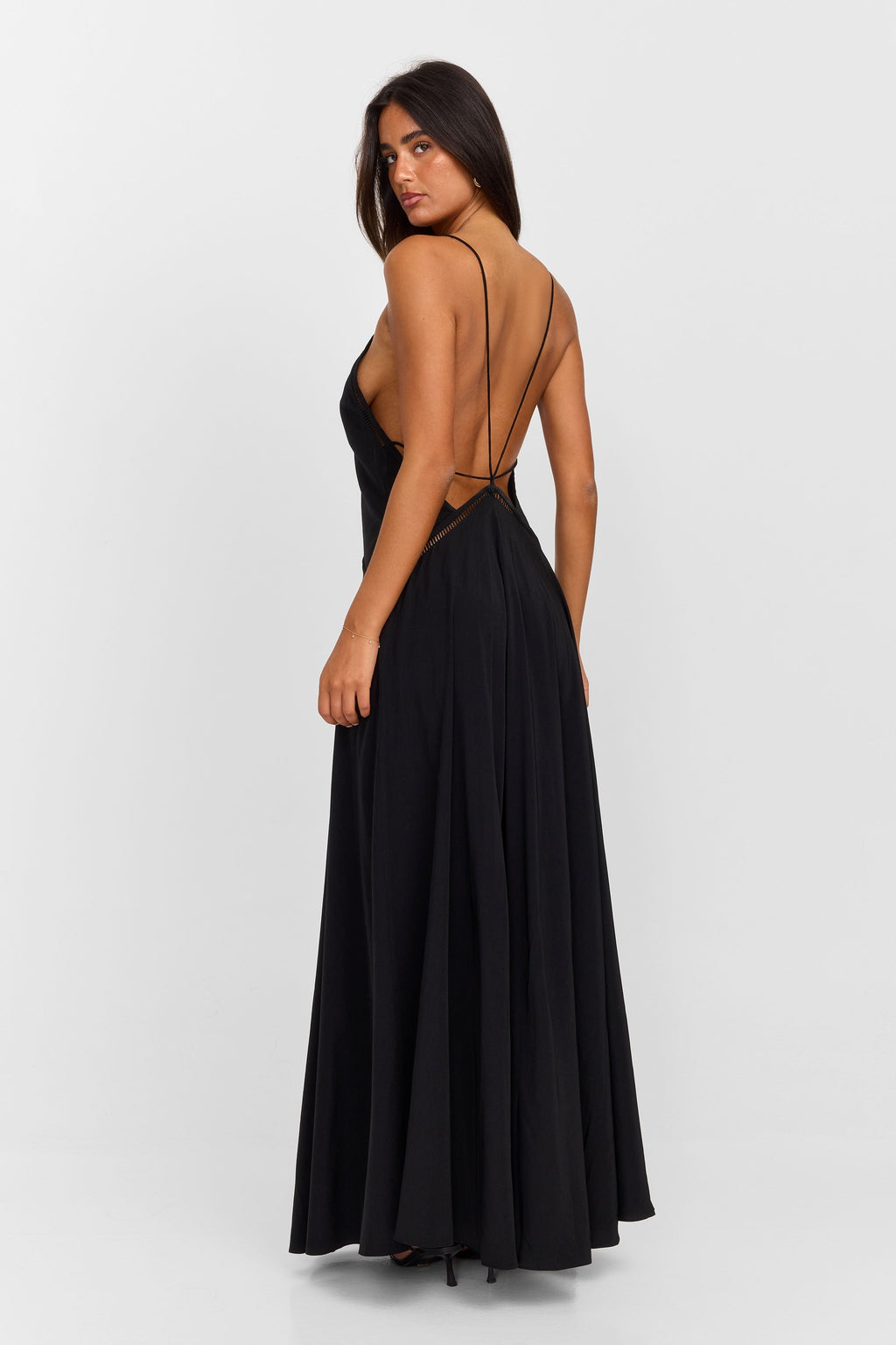 Rhiannon Lace Trim Tiered Maxi Dress - view 4