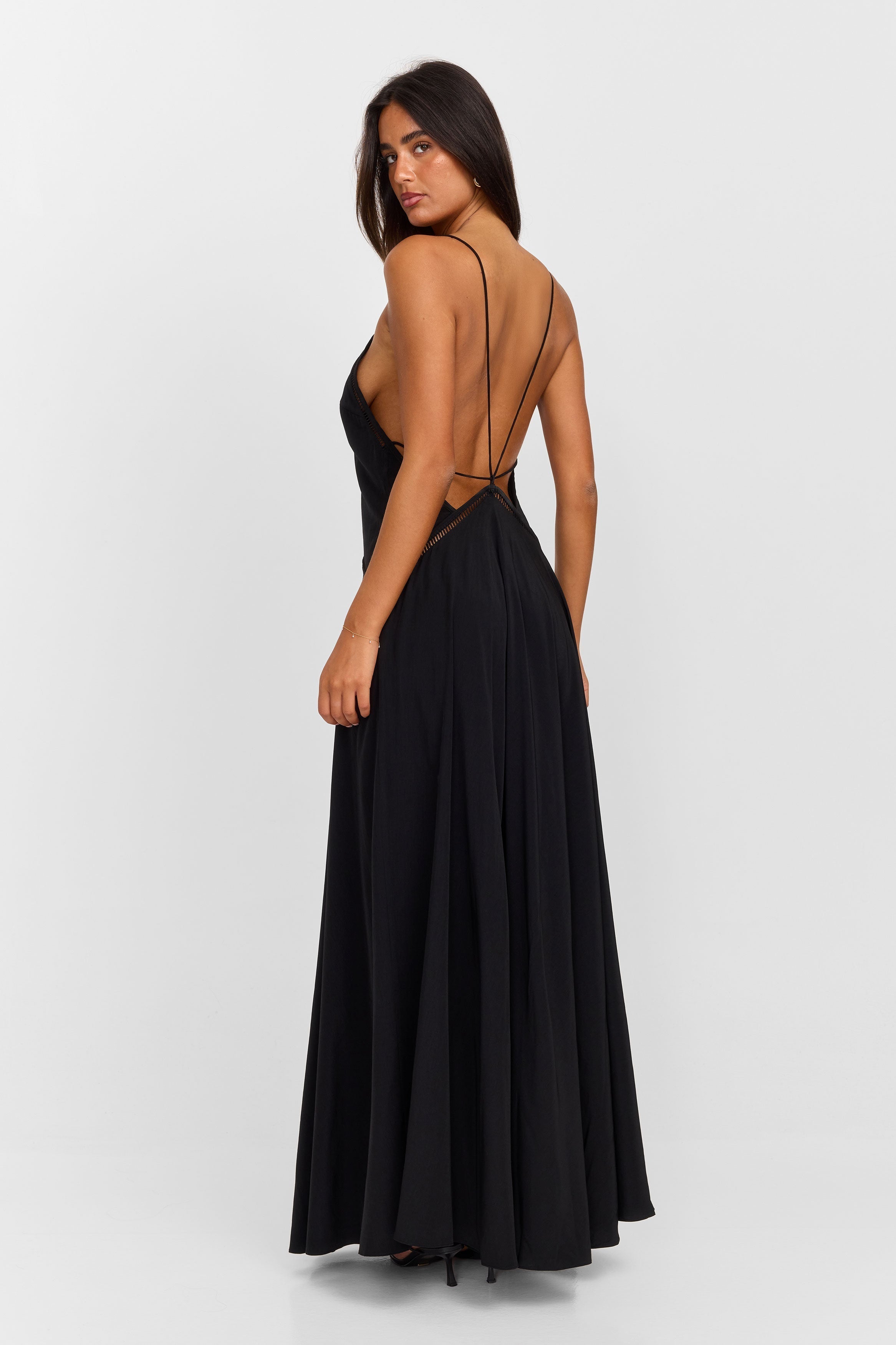 Rhiannon Lace Trim Tiered Maxi Dress - view 4