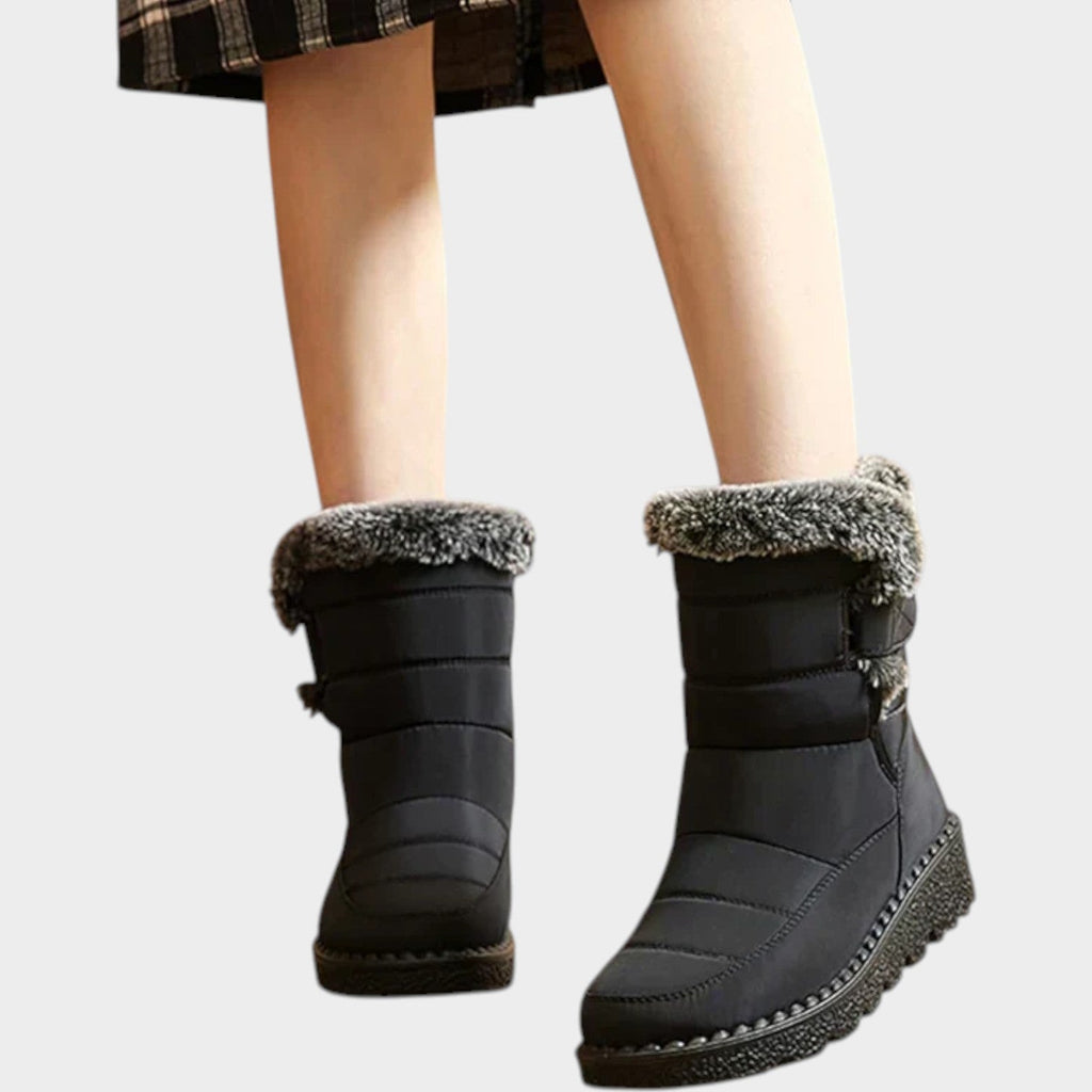 Women's Waterproof Snow Boots Fur Lining Slip Resistant