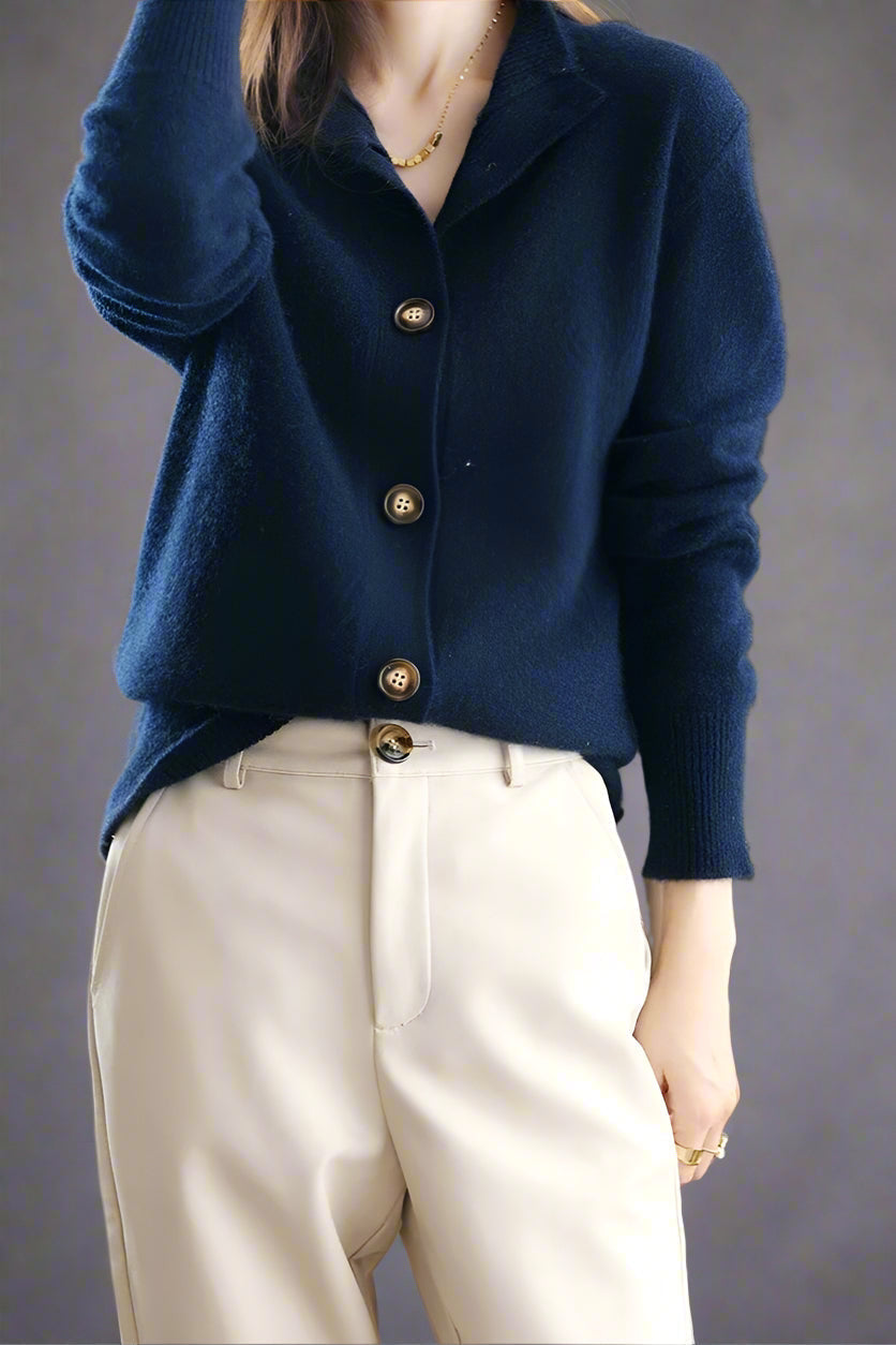Lara Collared Button Front Cardigan - view 36