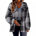 Simone Plaid Button Front Patch Pocket Jacket - view 5