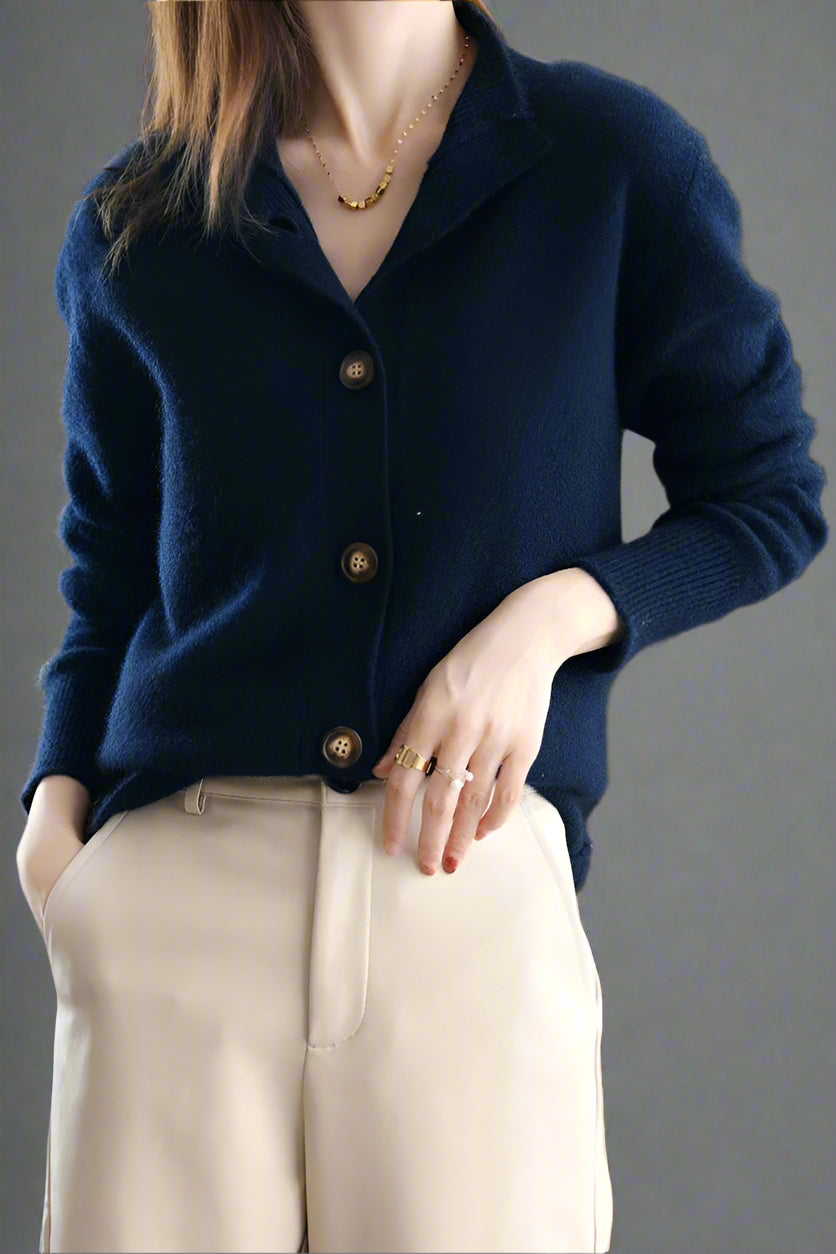 Lara Collared Button Front Cardigan - view 35