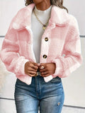 Paloma Plaid Button Front Cropped Jacket - front view