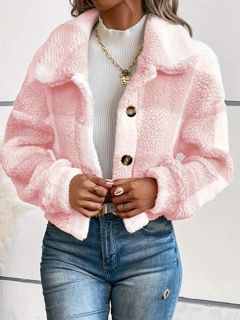 Paloma Plaid Button Front Cropped Jacket - view 2