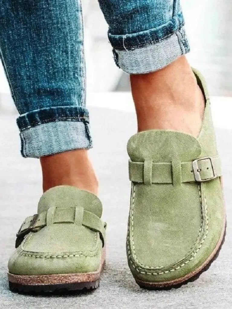 Freya Padded Slip-On Clogs - front view