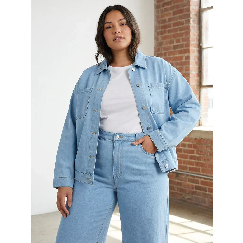 Delia | Relaxed Denim-Look Dress