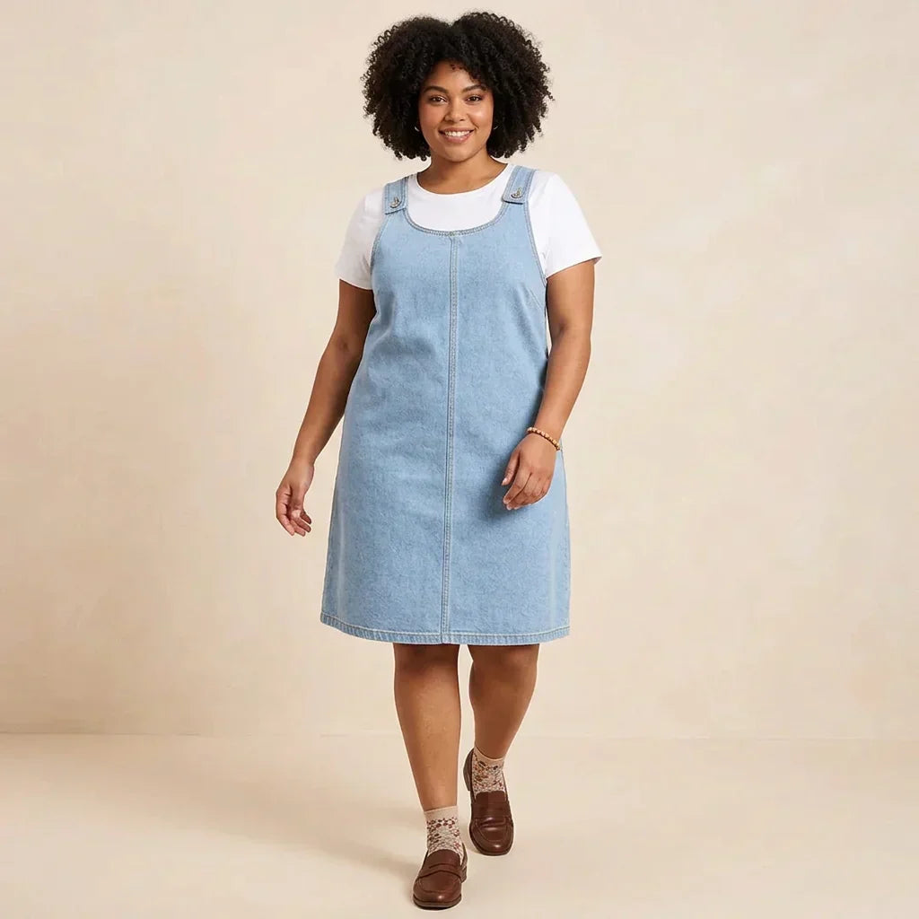 Delia | Relaxed Denim-Look Dress