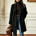 Women's Retro Wool Blend Trench Coat – Clemence