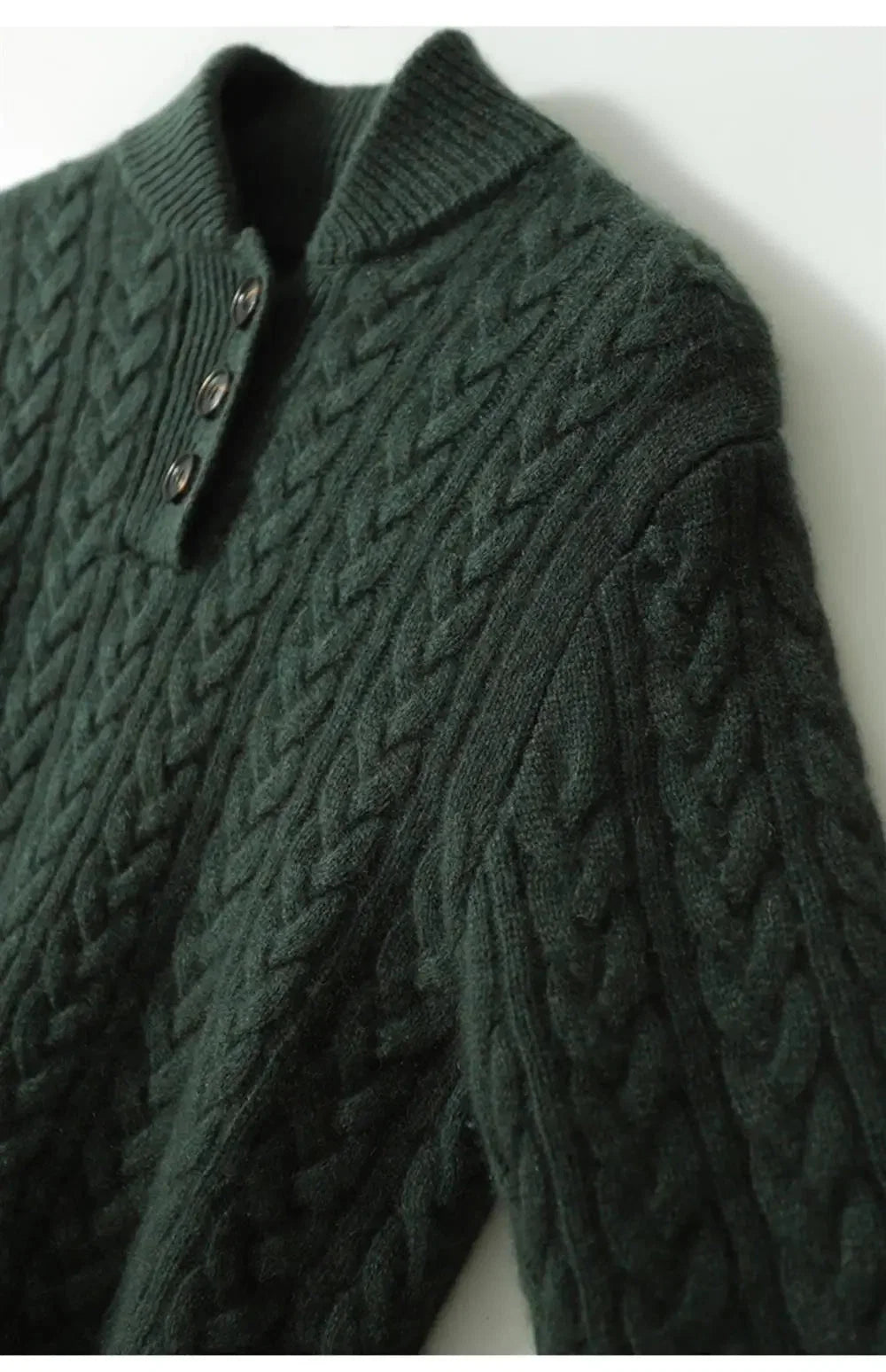 Klara Cable Knit Stand Collar Collared Sweater - view 36
