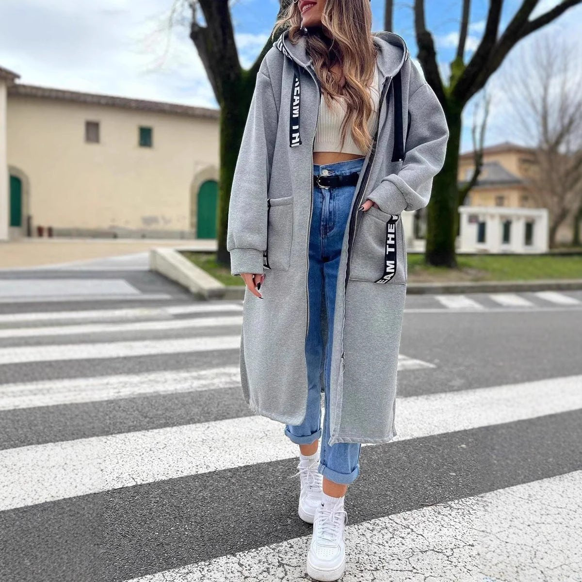 Adaline – Enveloping Oversized Longline Hoodie for Women – view 6