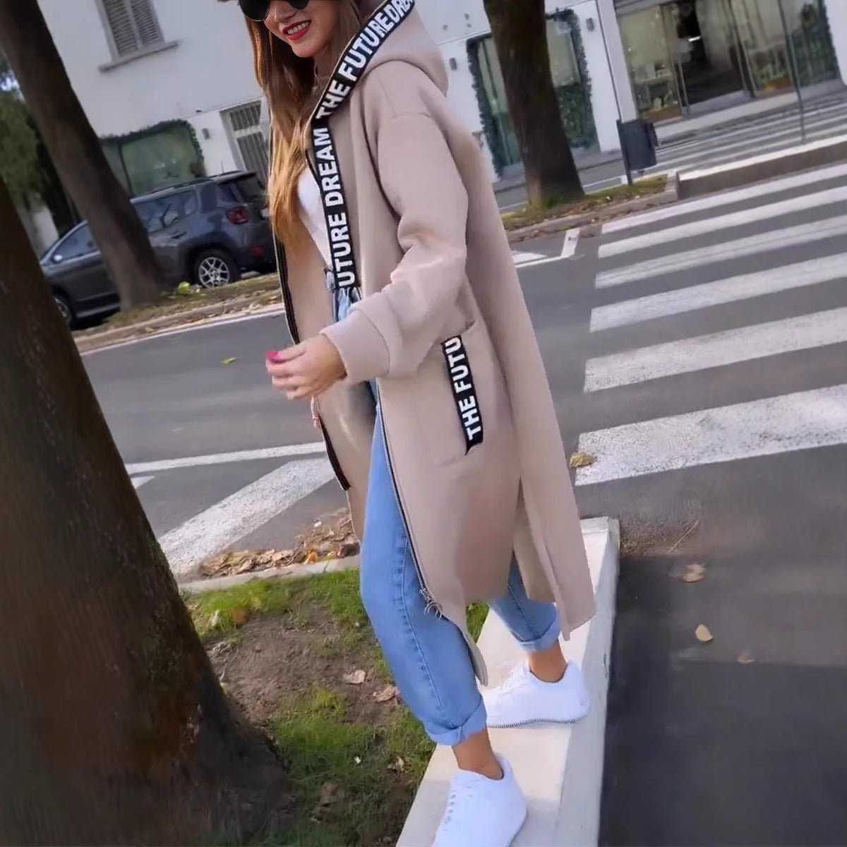 Adaline – Enveloping Oversized Longline Hoodie for Women – view 7