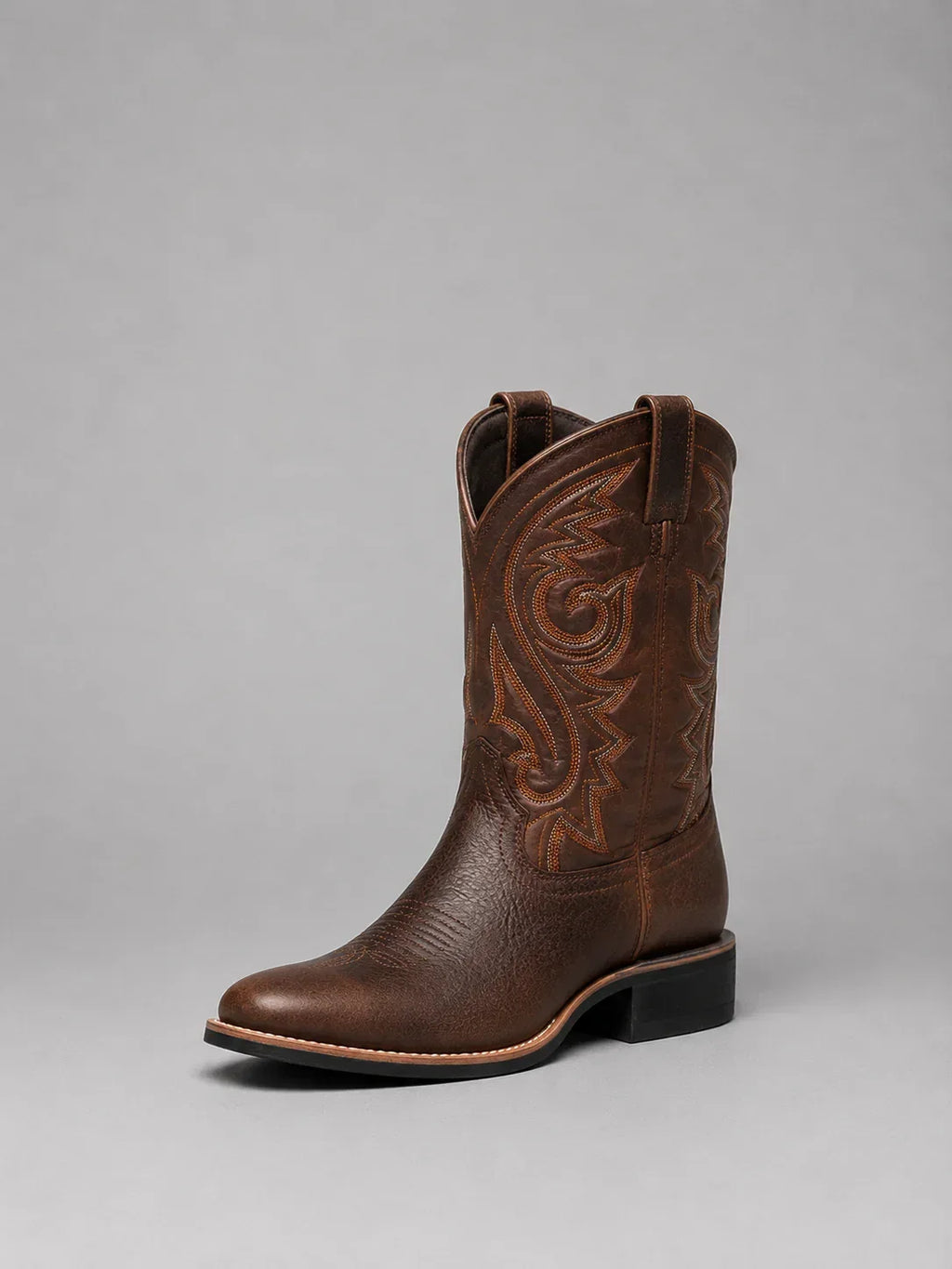Adalyn – Women's Faux Leather Western Boots with Intricate Embroidery