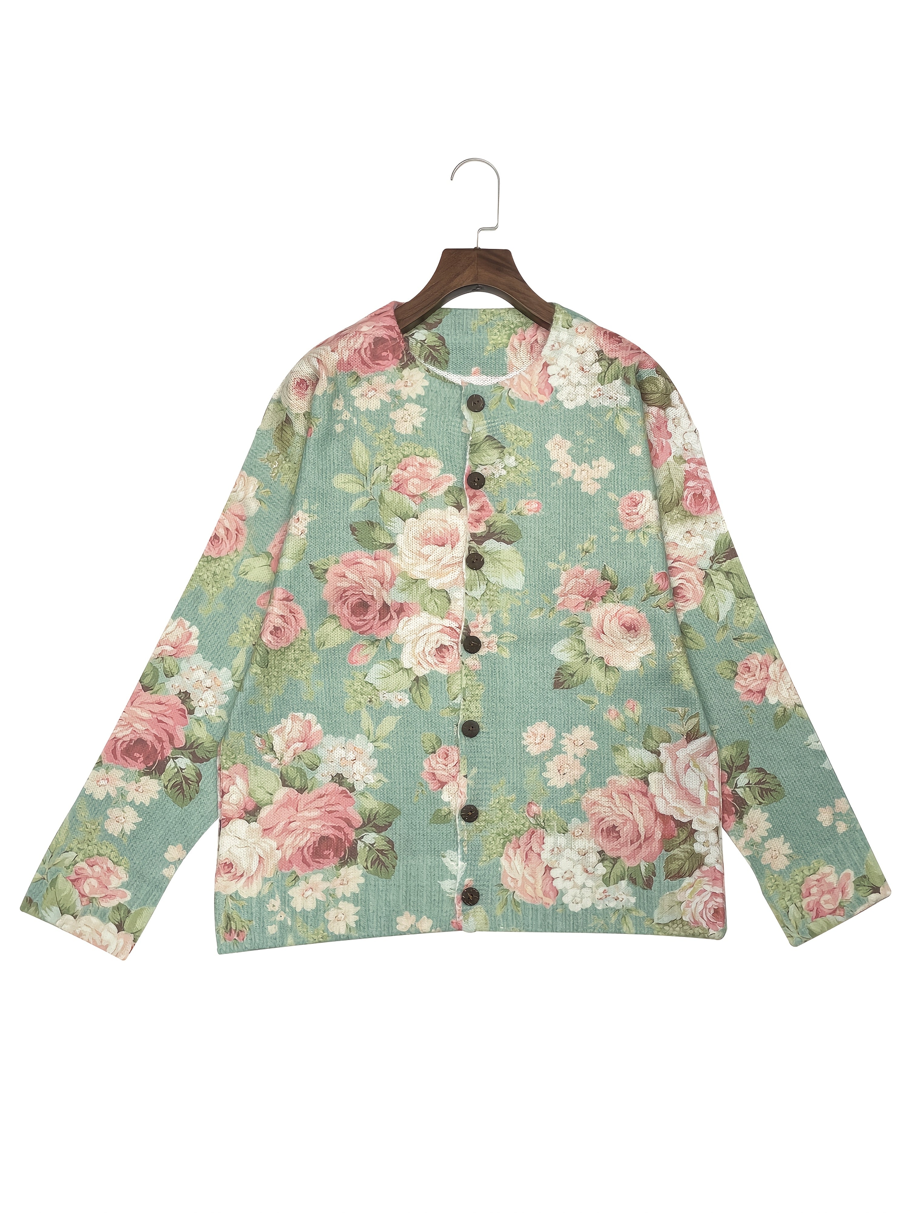 Giulia Ditsy Floral Button Front Cardigan - view 3
