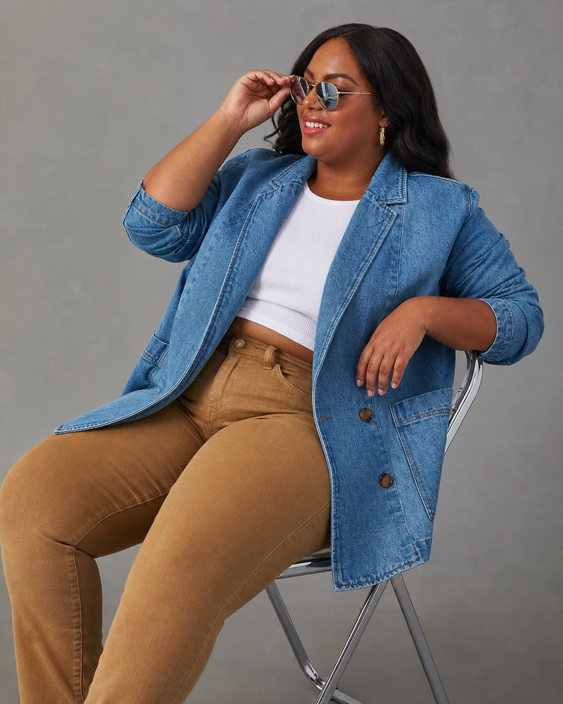 Alice – Denim Blazer – view 3