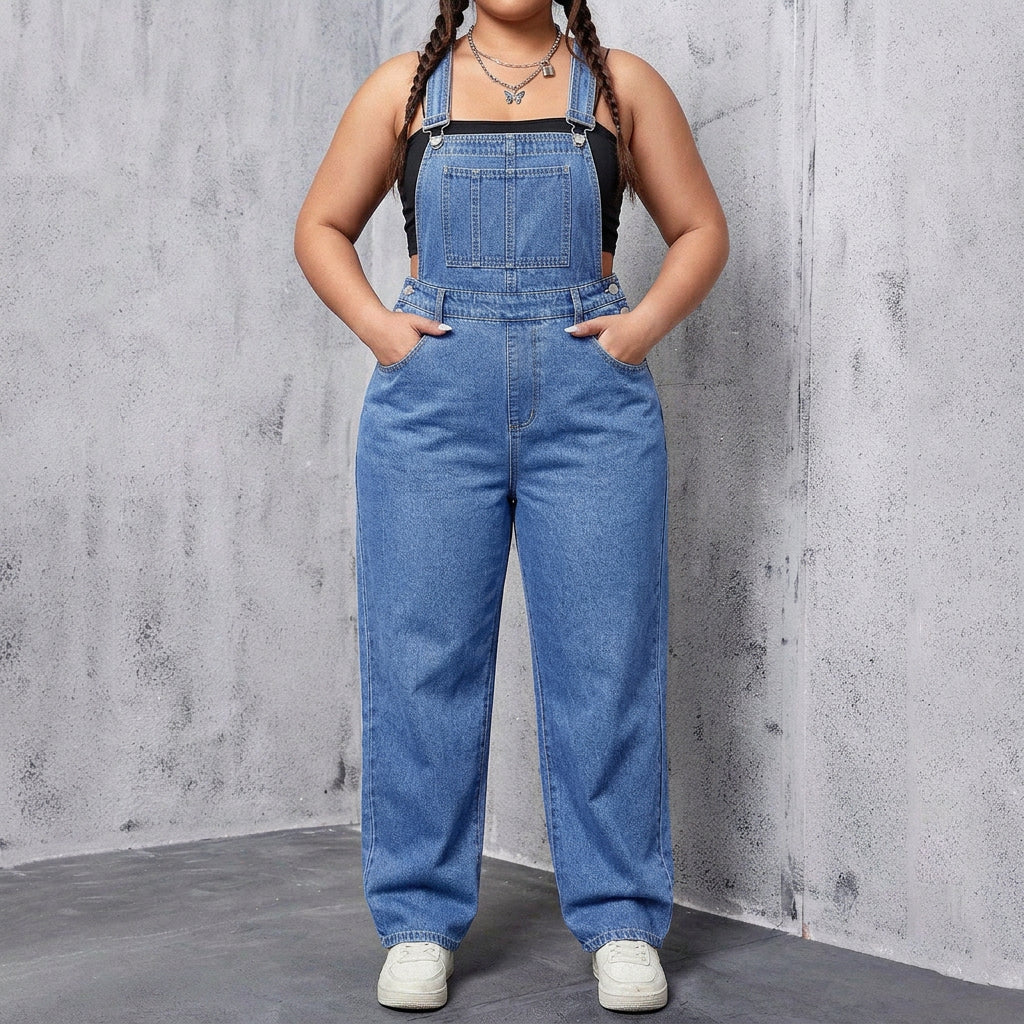 Amina Denim Overalls Casual – view 3