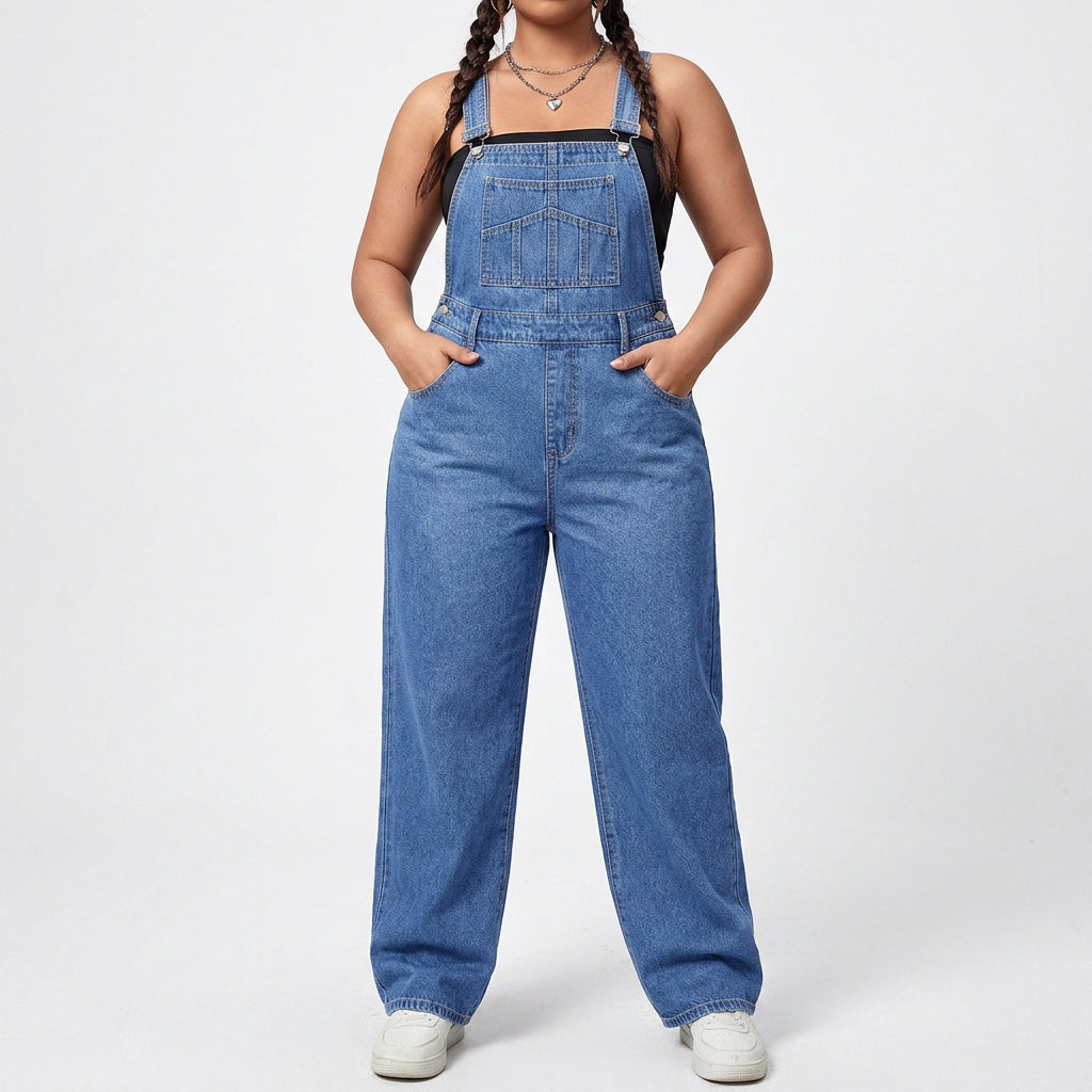 Amina Denim Overalls Casual – view 4