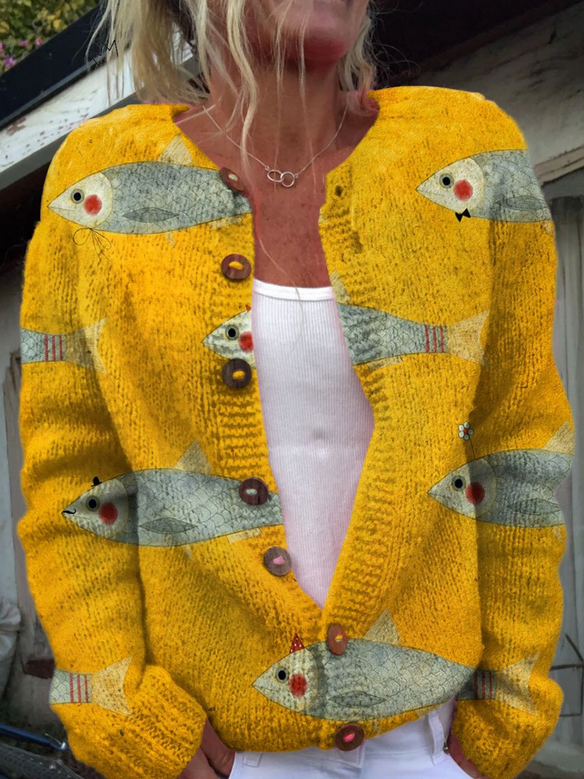 Anouk – Vintage Knit Cardigan Sweater