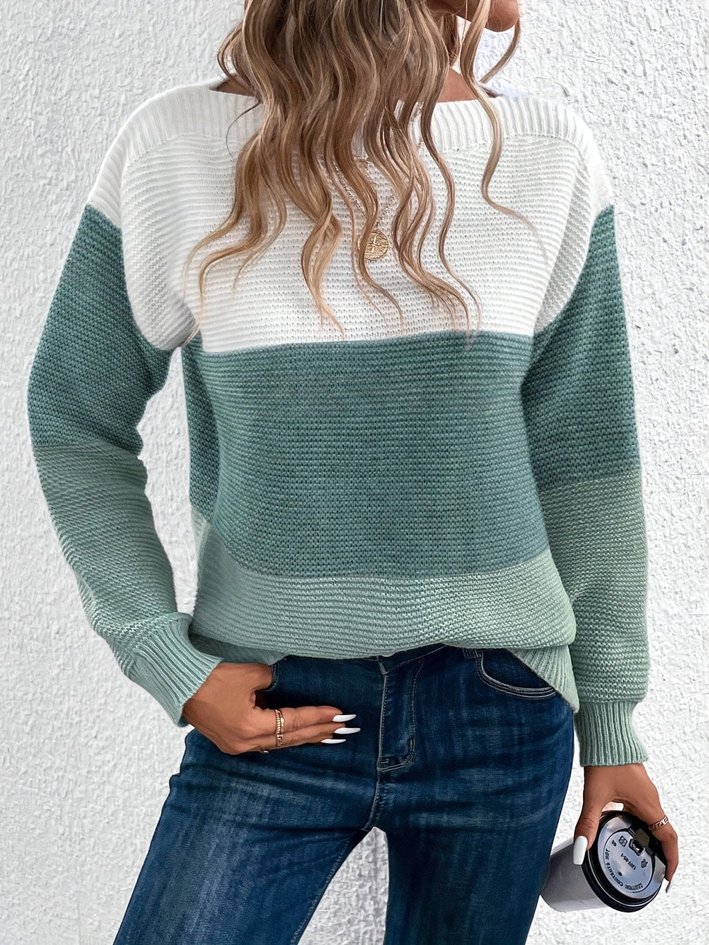 Cleo Boat Neck Drop Shoulder Sweater - view 8