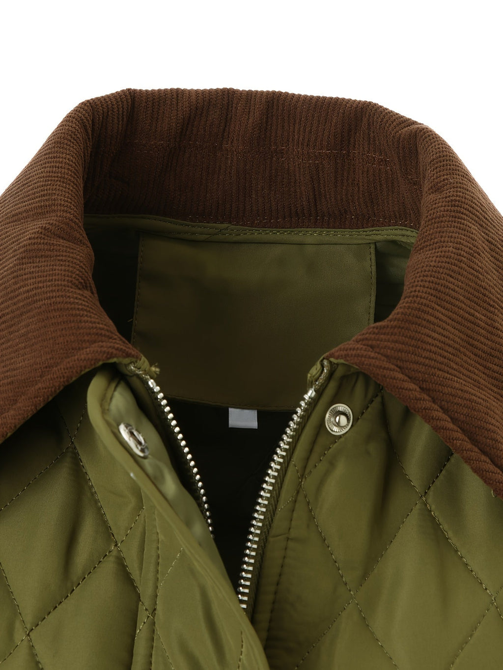 Women's Quilted Jacket with Belted Waist