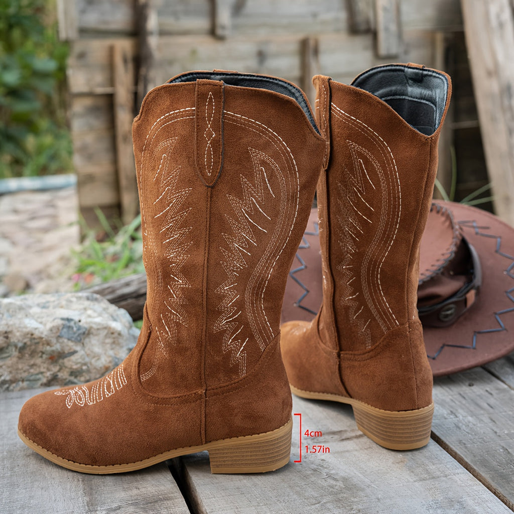 Quinn Western Mid Calf Boots - view 4