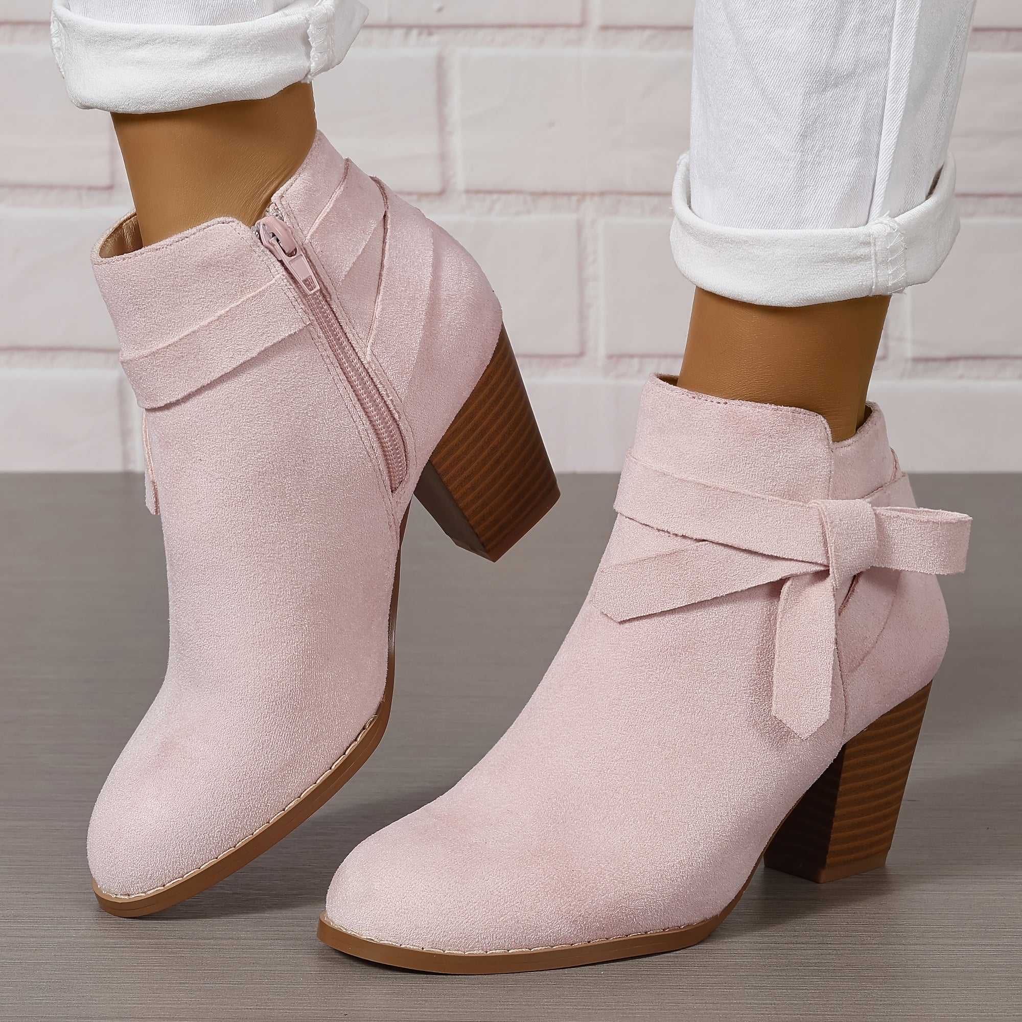 Anneliese Bow Detail Pointed Toe Ankle Boots - view 9
