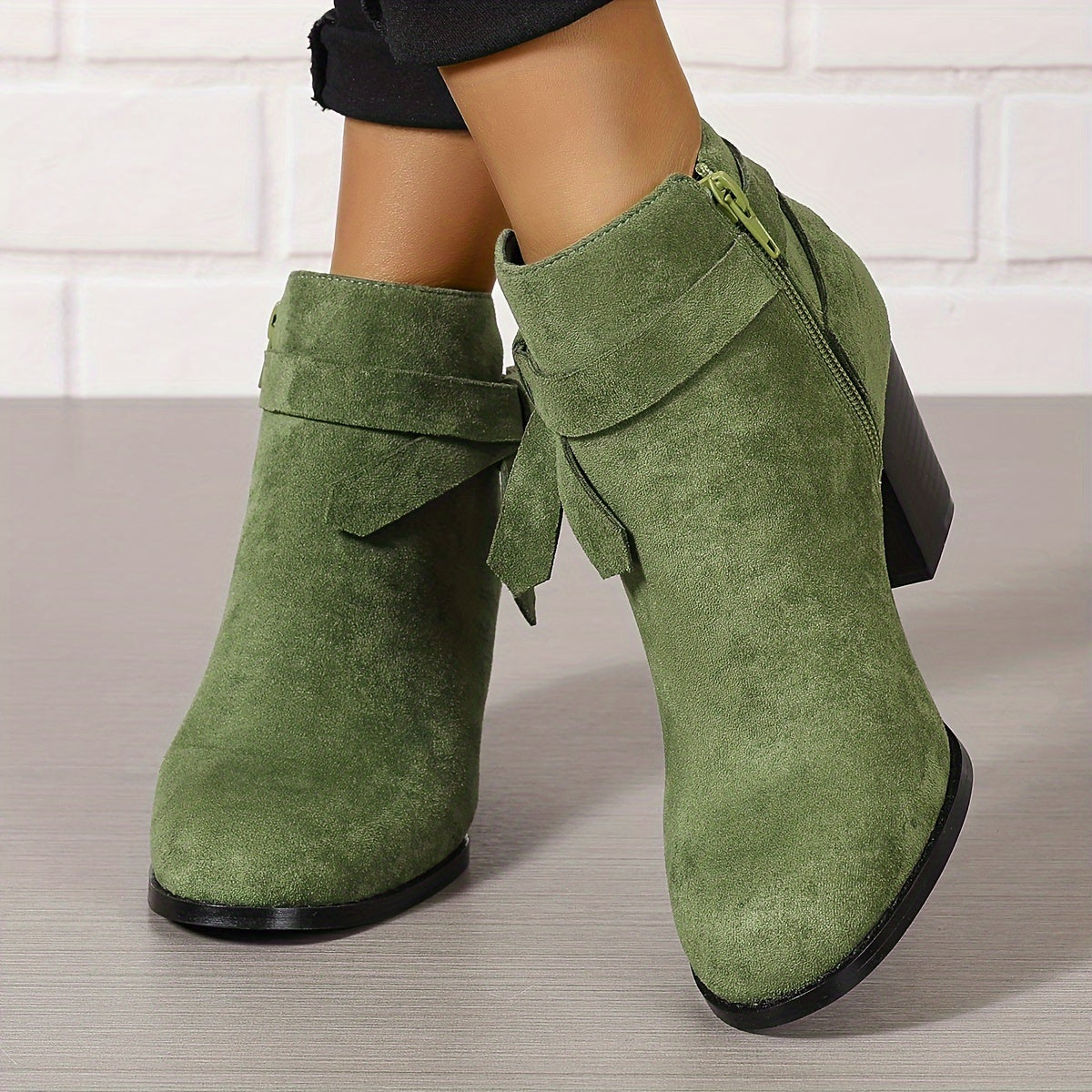 Anneliese Bow Detail Pointed Toe Ankle Boots - view 15