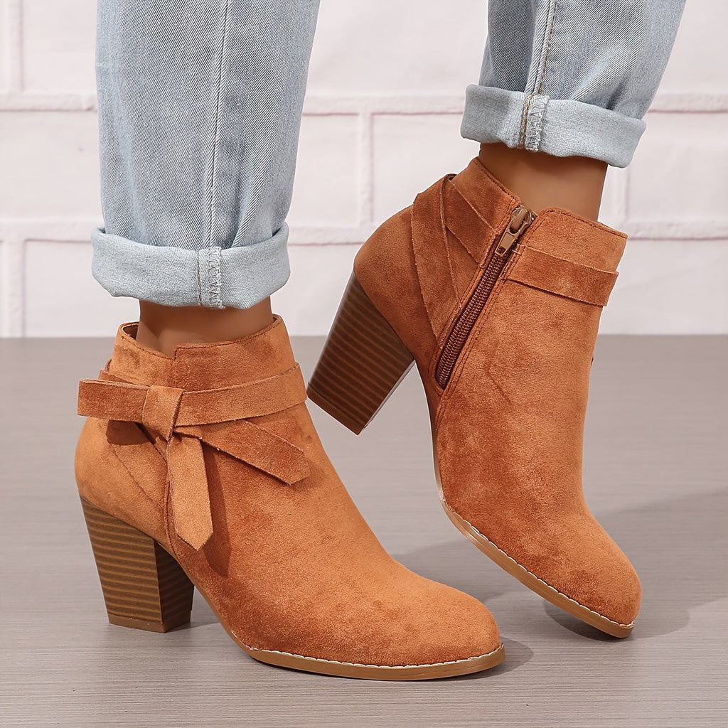 Anneliese Bow Detail Pointed Toe Ankle Boots - view 8