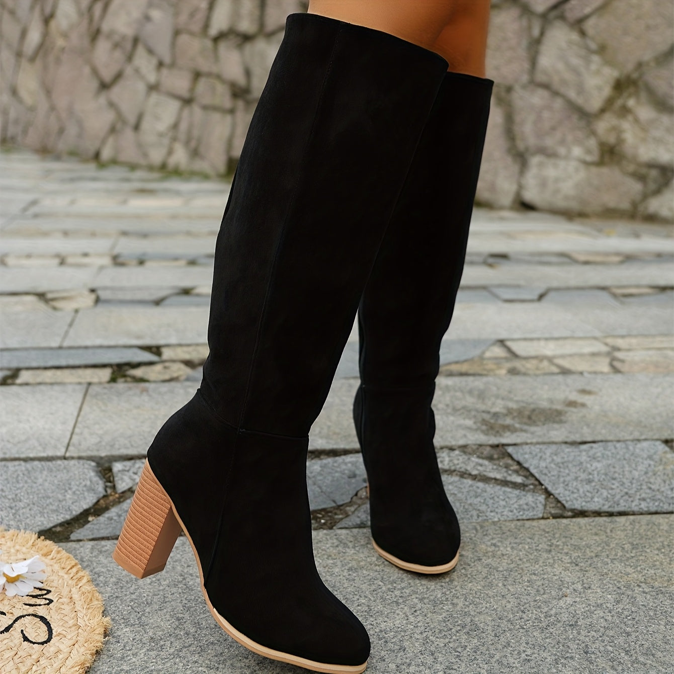 Wren Stacked Heel Knee High Boots - view 11