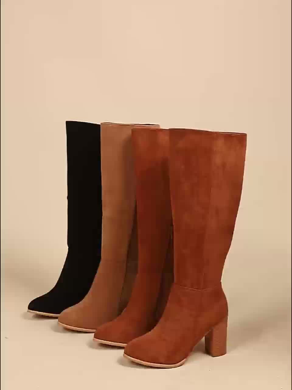 Wren Stacked Heel Knee High Boots - view 13