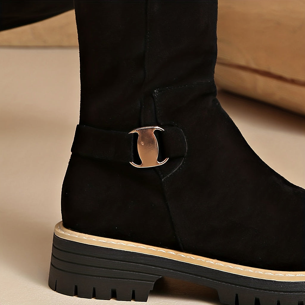 Eloise Lug Sole Knee High Boots - view 8