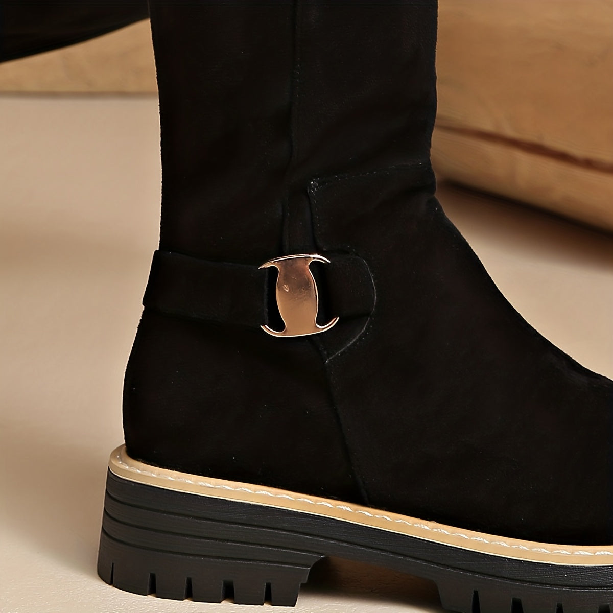 Eloise Lug Sole Knee High Boots - view 8