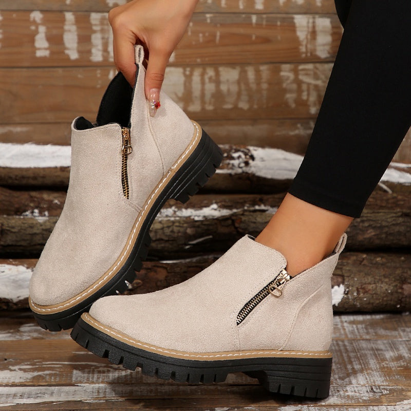 Odette Platform Lug Sole Ankle Boots - view 3