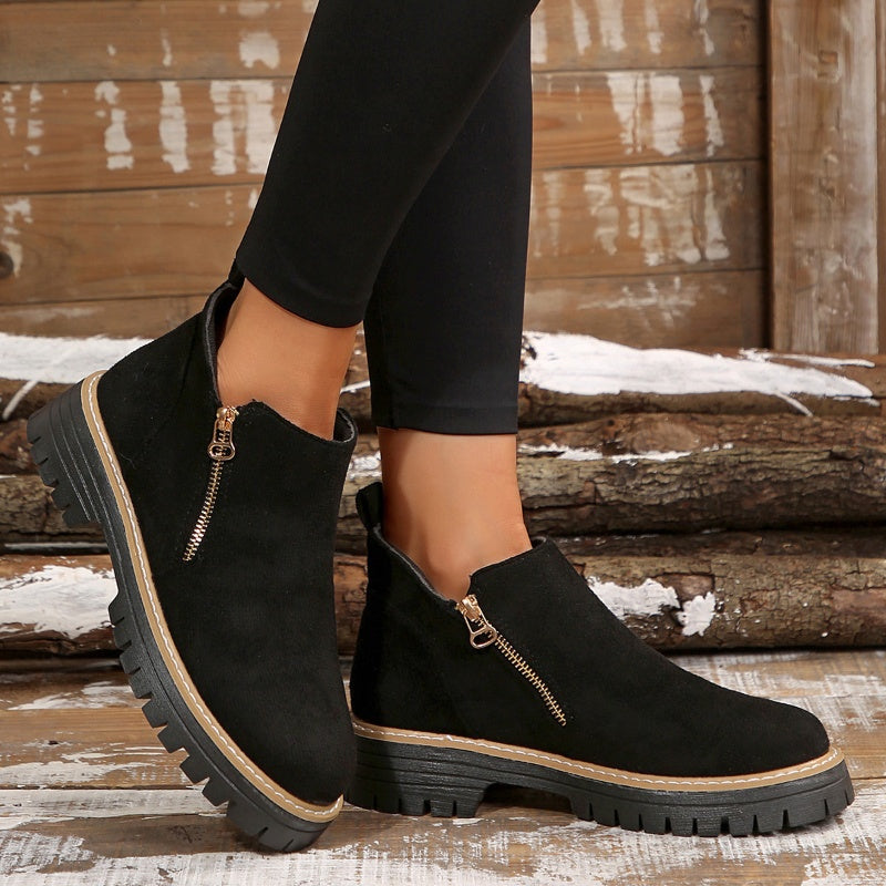 Odette Platform Lug Sole Ankle Boots - view 4