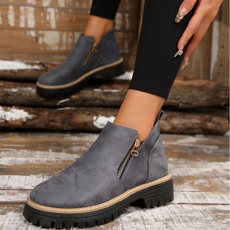Odette Platform Lug Sole Ankle Boots - view 6