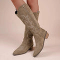Zoe Side Zip Western Knee High Boots - view 6