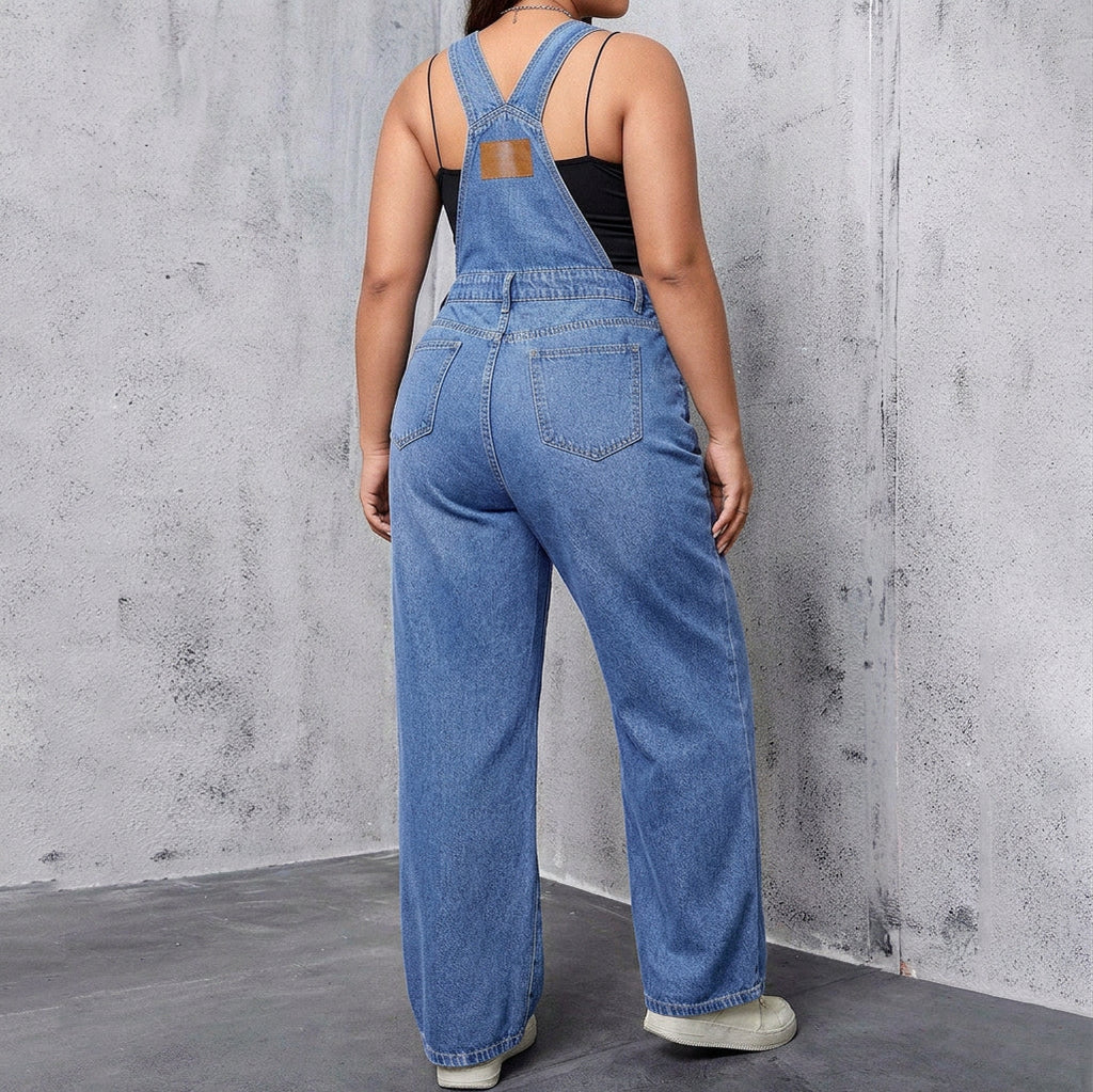 Amina Denim Overalls Casual