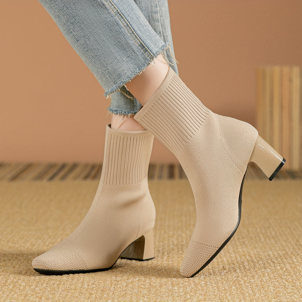 Ruby Block Heel Square Toe Ankle Boots - view 11