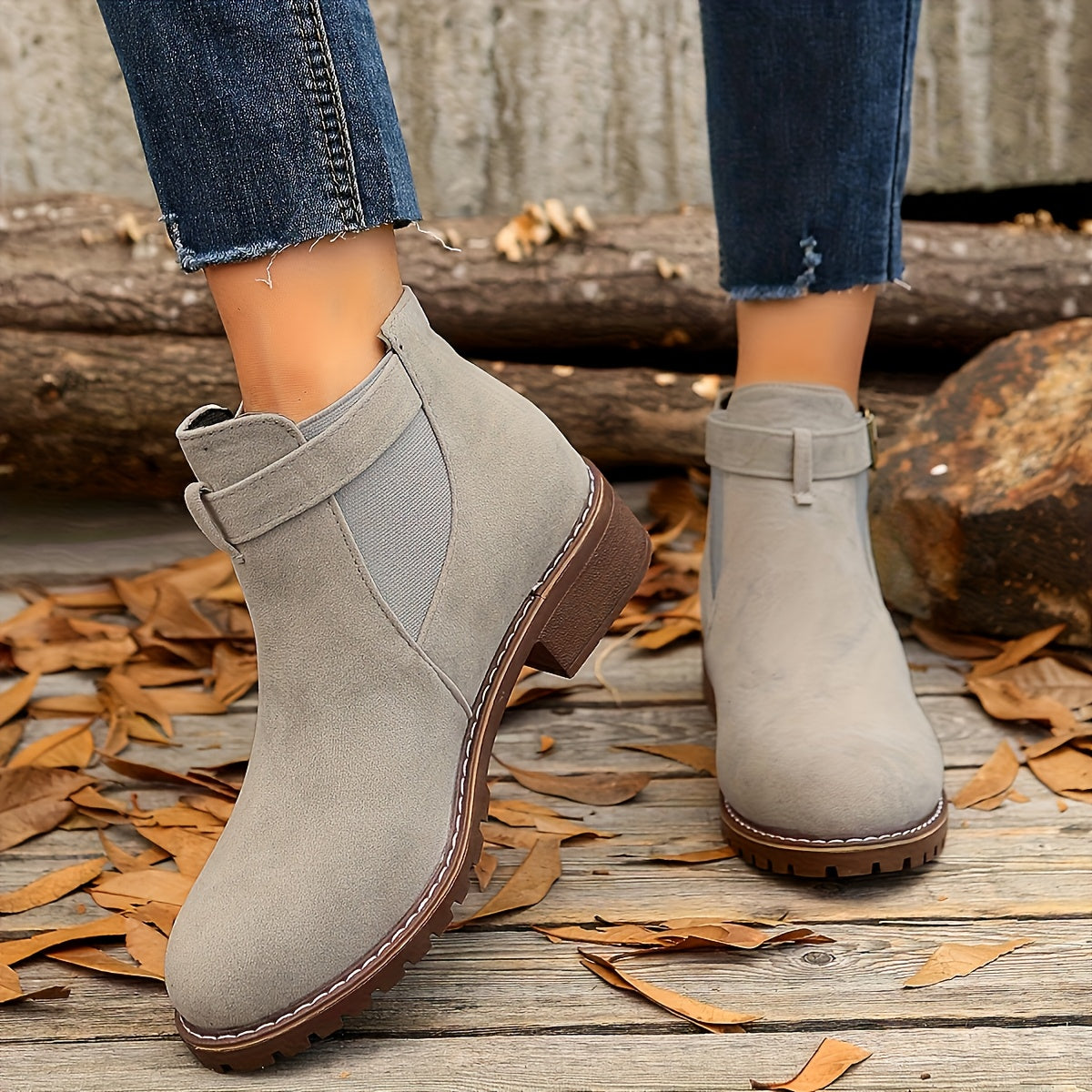 Elodie Chelsea Lug Sole Ankle Boots - view 10