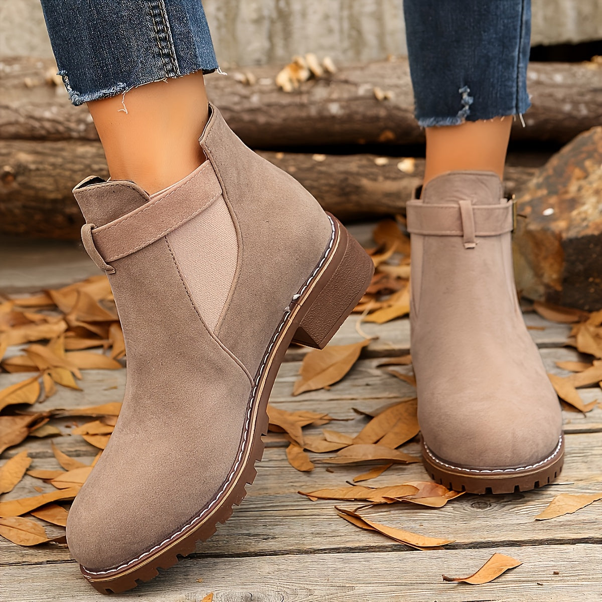 Elodie Chelsea Lug Sole Ankle Boots - view 5