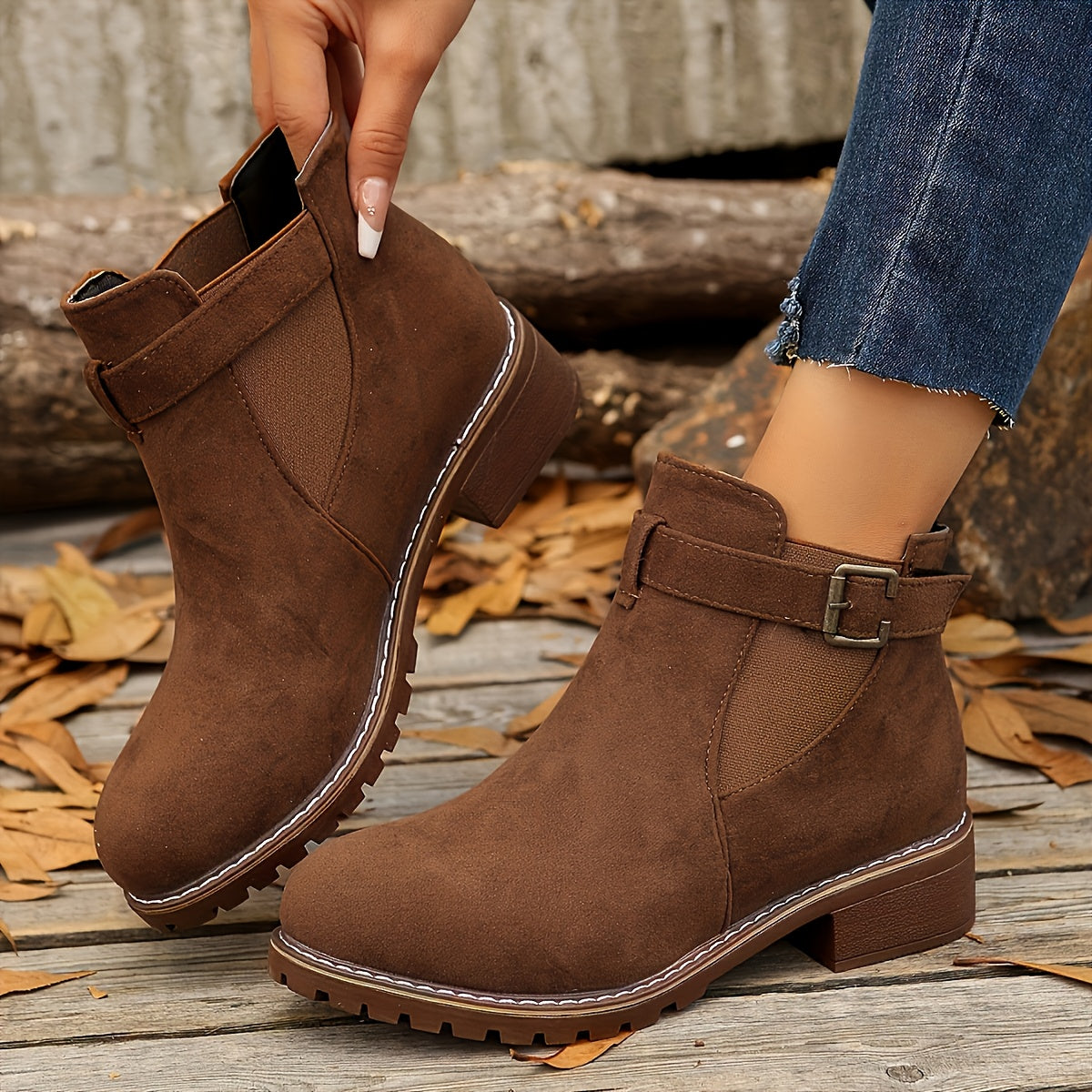 Elodie Chelsea Lug Sole Ankle Boots - view 8